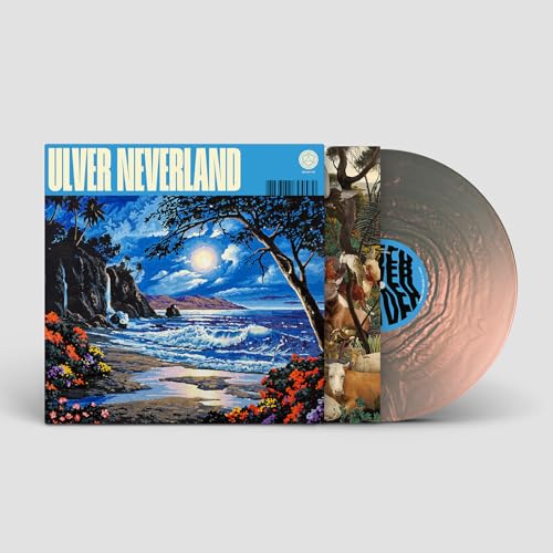 Ulverās āNeverlandā vinyl record with tropical landscape cover art.