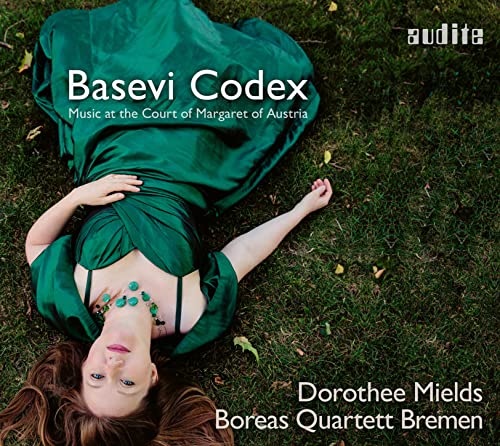 CD cover: woman in green dress lying in grass, "Basevi Codex" text.