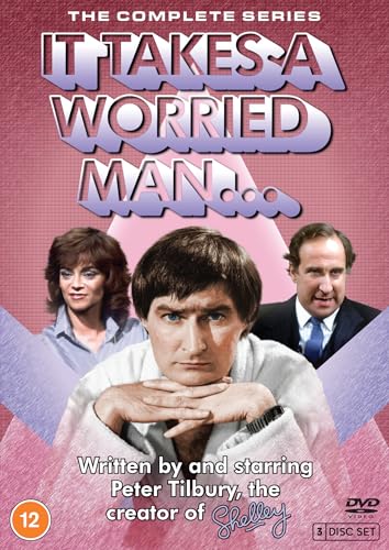 DVD cover for “It Takes A Worried Man” featuring three actors.