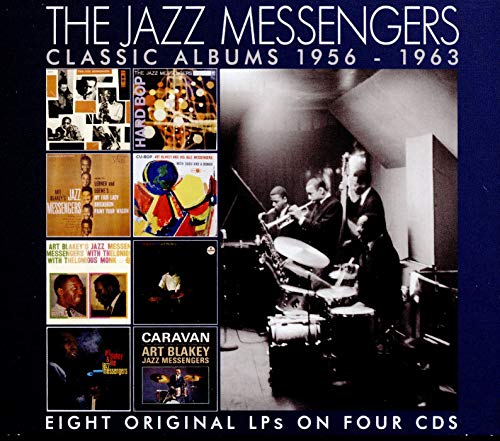CD cover for "Jazz Messengers, Classic Albums 1956-1963" featuring musicians.