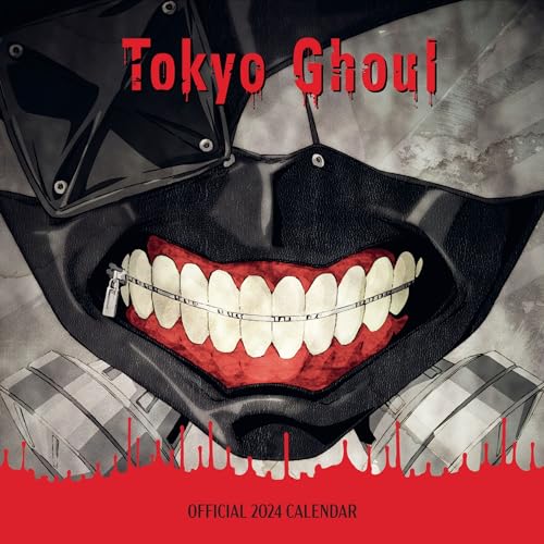 Tokyo Ghoul 2024 Calendar, Month To View Square Wall Calendar, Official Product