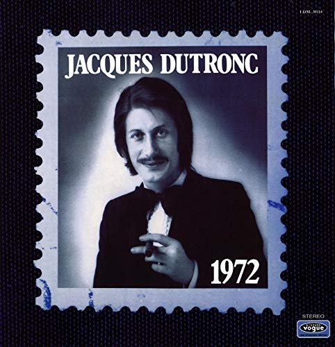 Jacques Dutronc album cover designed as a postage stamp, 1972.
