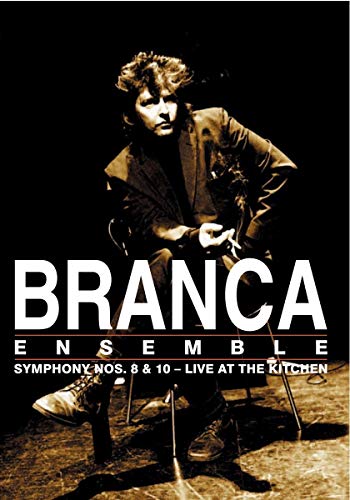 Glenn Branca DVD cover featuring a seated composer in dark tones.