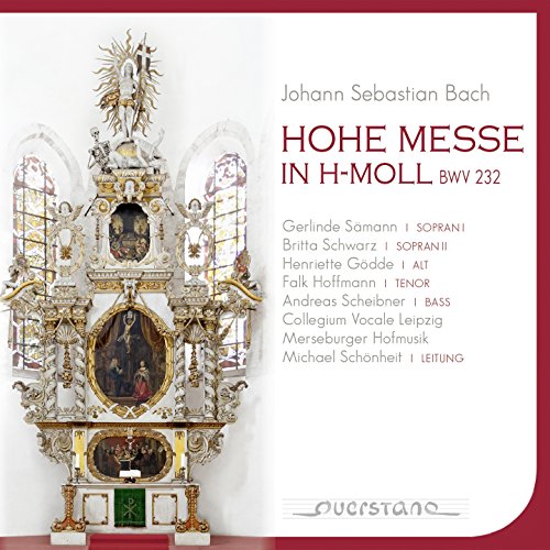 CD cover for Bach’s “Hohe Messe in H-Moll” featuring ornate altar image.
