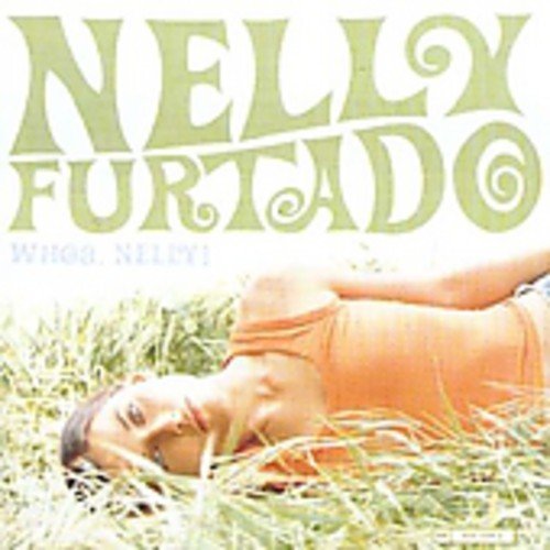 Nelly Furtado album cover, "Whoa Nelly!", with a woman lying in grass.