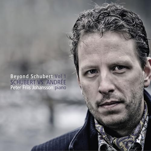 CD cover featuring a portrait of pianist Peter Friis Johansson.