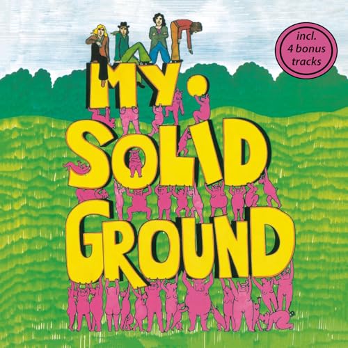 Album cover: colorful illustration of people supporting large yellow letters.