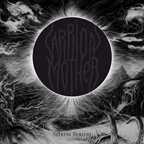 CD cover art: dark, swirling clouds surrounding a central black circle with text.