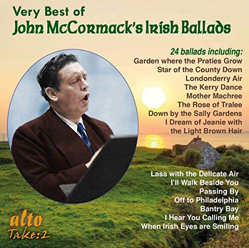 CD cover featuring portrait of Irish singer John McCormack in a field.