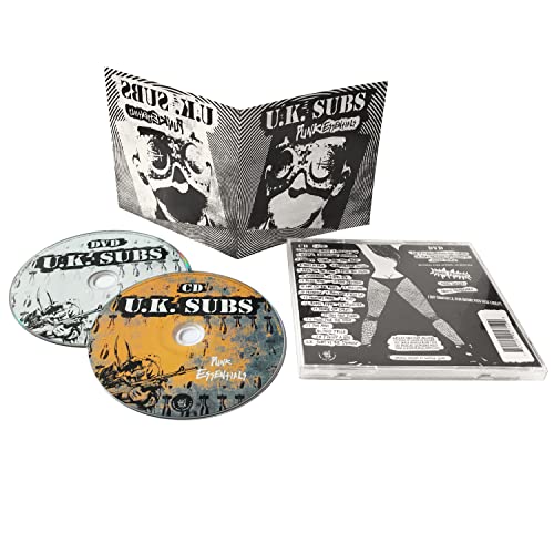 U.K. Subs Punk Essentials CD case with three discs and booklet.