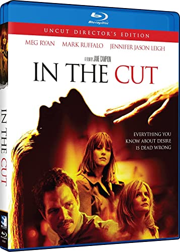In The Cut" Blu-ray cover with actors Meg Ryan, Mark Ruffalo, and Jennifer Jason Leigh.
