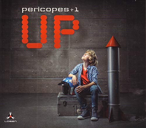 CD cover: boy with helmet, rocket, and large "UP" lettering.