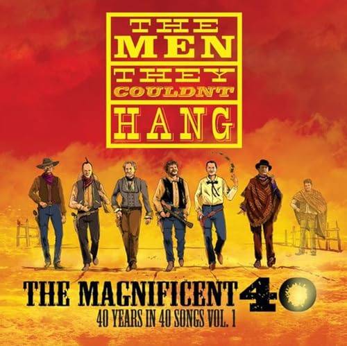 Album cover for The Men They Couldn't Hang, featuring band members and text.