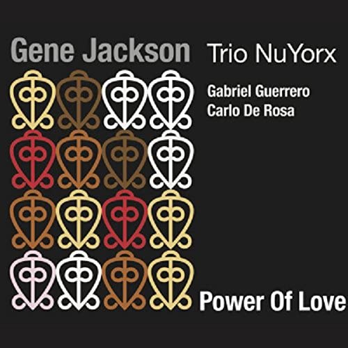 CD cover for Gene Jackson’s “Power of Love” with patterned symbols.