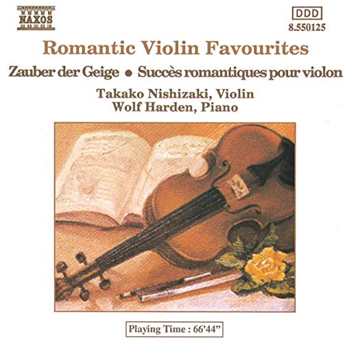 CD cover: violin, sheet music, and a yellow rose on wood.