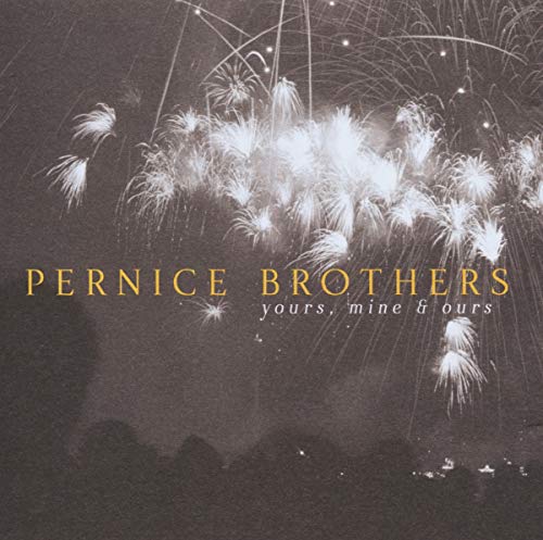 Pernice Brothers album cover with fireworks and golden text.