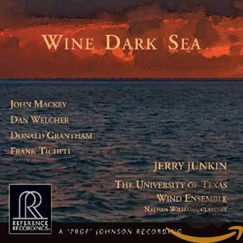CD cover for “Wine Dark Sea” by Junkin/Texas Wind Ensemble.