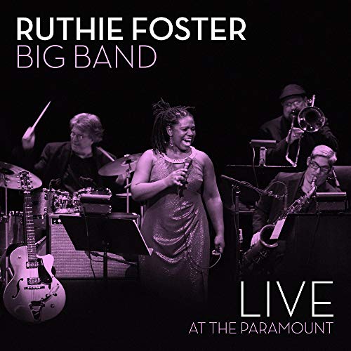 Ruthie Foster and her big band performing live on stage.