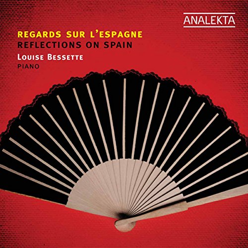CD cover for Louise Bessetteās āReflections on Spainā featuring a fan.