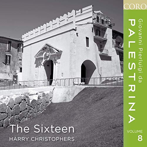 CD cover: Italian church building, text “Palestrina Volume 8”, and “The Sixteen”.