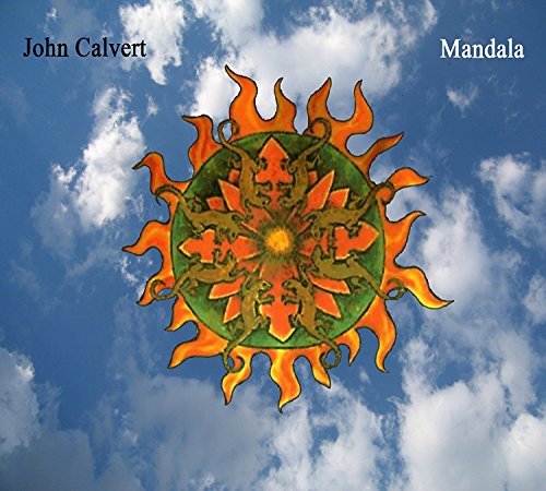 CD cover with a painted mandala against a blue, cloudy sky.