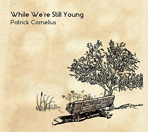 CD cover: sketched tree and park bench on a beige background.