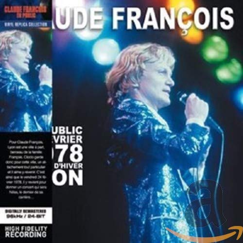 CD cover featuring Claude François performing with a microphone, 1978.