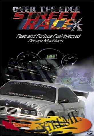 DVD cover for "Xtreme Street Race" featuring racing cars and speedometers.