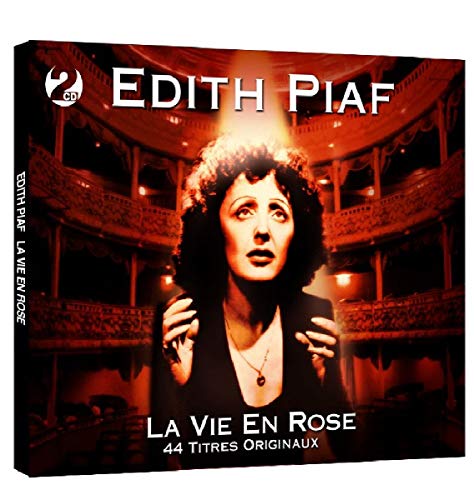 CD cover featuring Edith Piaf in a theater, titled "La Vie En Rose".