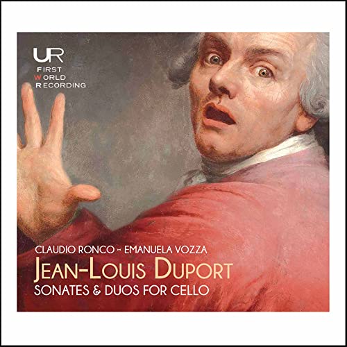 CD cover featuring a portrait of composer Jean-Louis Duport.