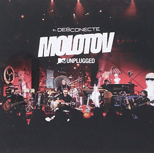 Molotov “El Desconecte: MTV Unplugged” album cover with band performing onstage.