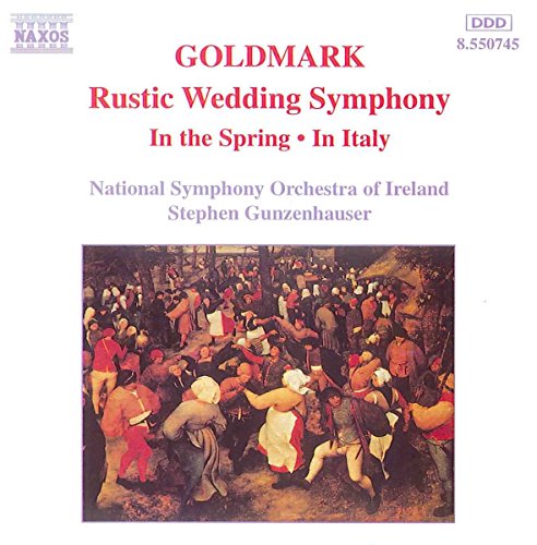 CD cover for Goldmarkās orchestral works featuring a Renaissance painting.