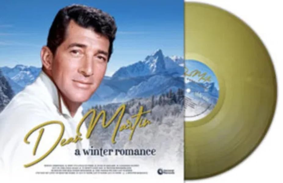 Dean Martin album cover and gold vinyl record shown.