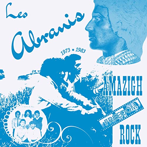 CD cover for Les Abranis’ Amazigh Freedom Rock, 1973-1983, with portraits.