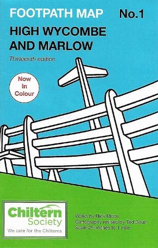 Map 1 Footpath Map No. 1 High Wycombe and Marlow: Thirteenth Edition - In Colour