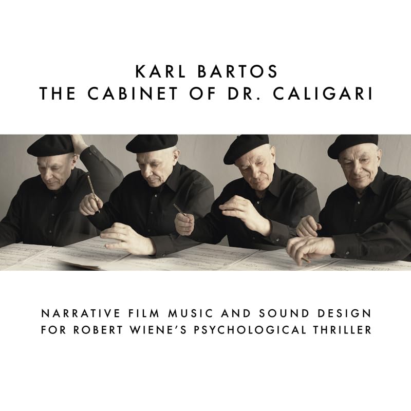 CD cover for "The Cabinet of Dr. Caligari" featuring four men in hats.