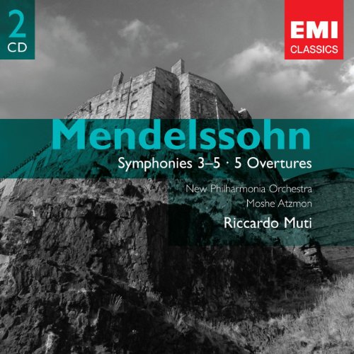 CD cover for Mendelssohn symphonies and overtures, featuring a castle.
