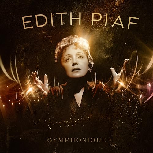 Edith Piaf portrait on album cover, with golden swirling light effects.
