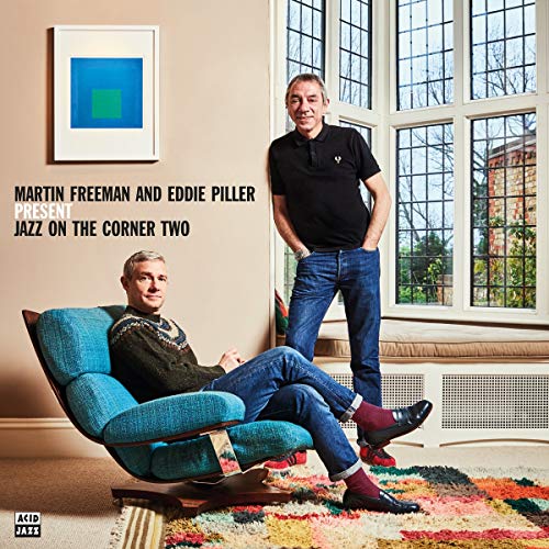 Martin Freeman and Eddie Piller album cover with two men and patterned rug.