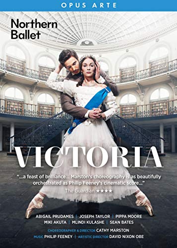 DVD cover for "Victoria" ballet, featuring dancers in a grand hall.