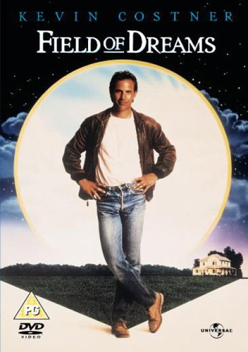 Field of Dreams" DVD cover featuring Kevin Costner in a field.