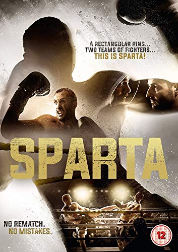 Sparta" DVD cover featuring boxing scenes and fighter silhouettes.