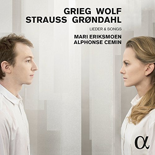 CD cover featuring portraits of Mari Eriksmoen and Alphonse Cemin.