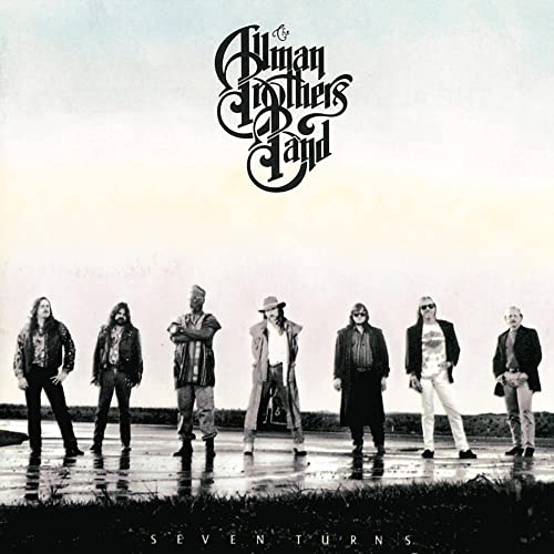 Album cover for The Allman Brothers Band’s “Seven Turns,” featuring the band members.