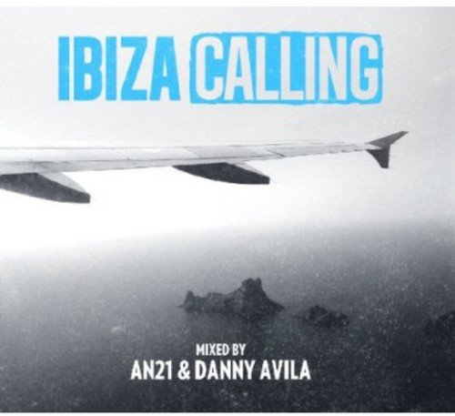 CD cover: "Ibiza Calling" with airplane wing over ocean landscape.