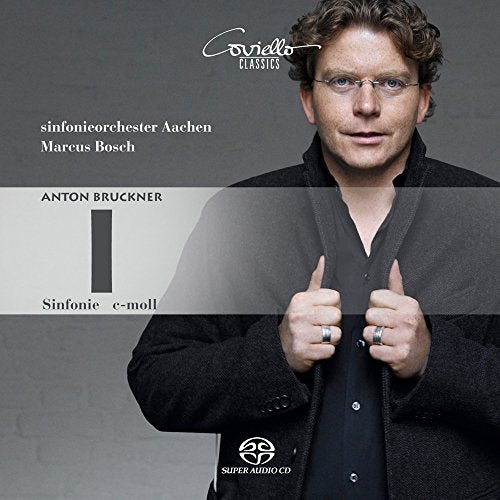CD cover featuring Marcus Bosch and text for Bruckner’s Symphony No. 1.