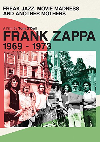 Frank Zappa DVD cover featuring band photo and city street scene.
