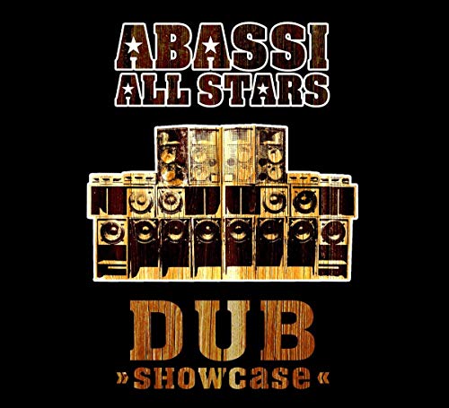 Abassi All Stars - Dub Showcase" CD cover with stacked speakers and text.