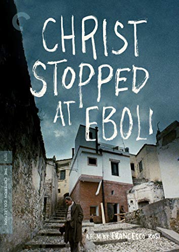 DVD cover for "Christ Stopped at Eboli" featuring a hillside town.