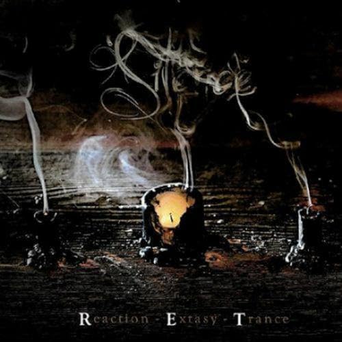 CD cover: burning candle with smoke against a dark, textured background.
